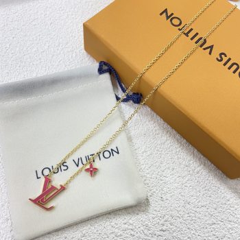 New LV letter necklace