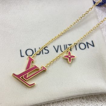 LV Iconic Enamel Gold-Tone Necklace