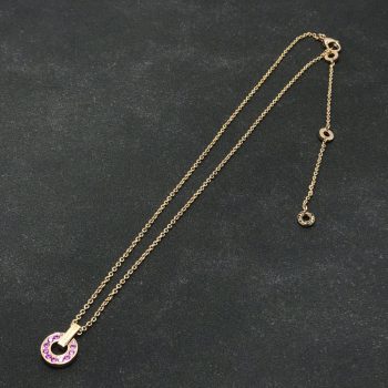 BVLGARI Qixi Limited Pink Diamond Coin Necklace