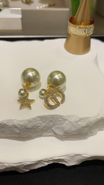 Dior's new Tribales double ball stud earrings