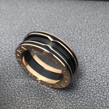 BVLGARI New Matte Black "Dark Knight" Ring