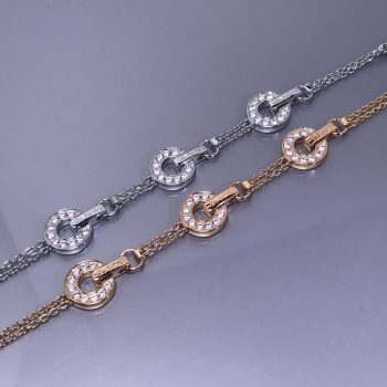 Bvlgari Monete Triple Coin Diamond Bracelet