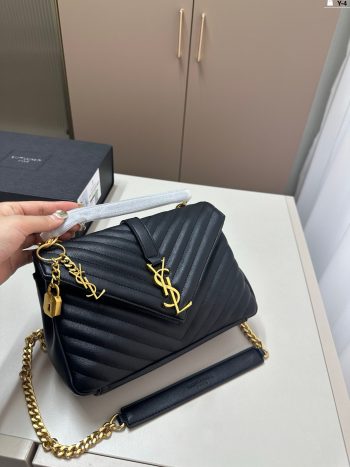 YSL Saint Laurent V-shaped messenger bag